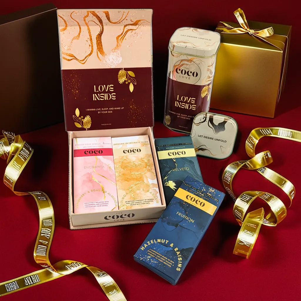 Love Message  -  Luxury Intimate Gift Box of 4 Chocolate